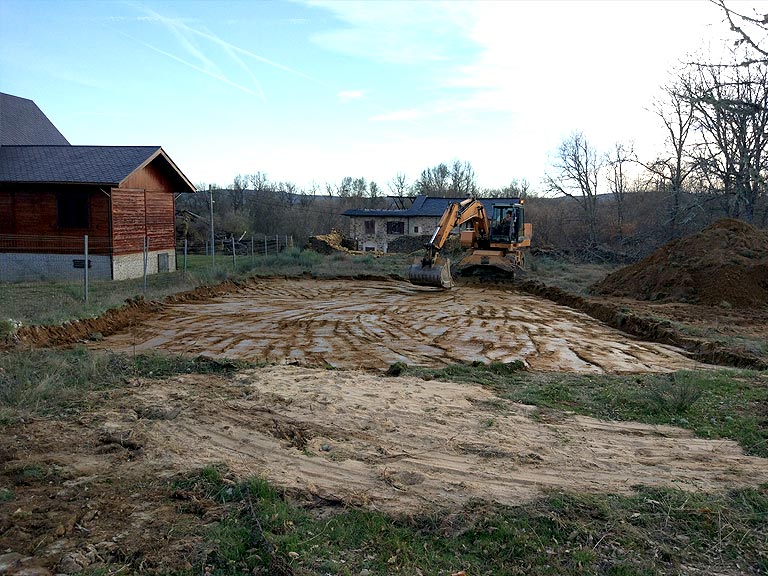 Excavación de casa pasiva en Sanabria