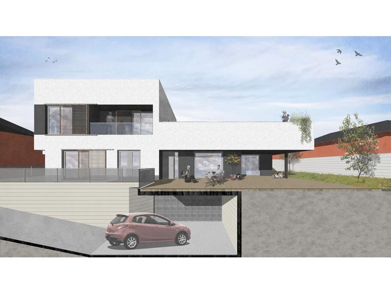 Garaje Vivienda pasiva Palencia
