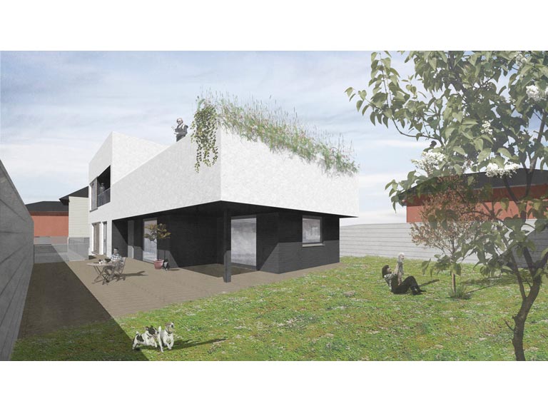 Exterior Vivienda pasiva Palencia