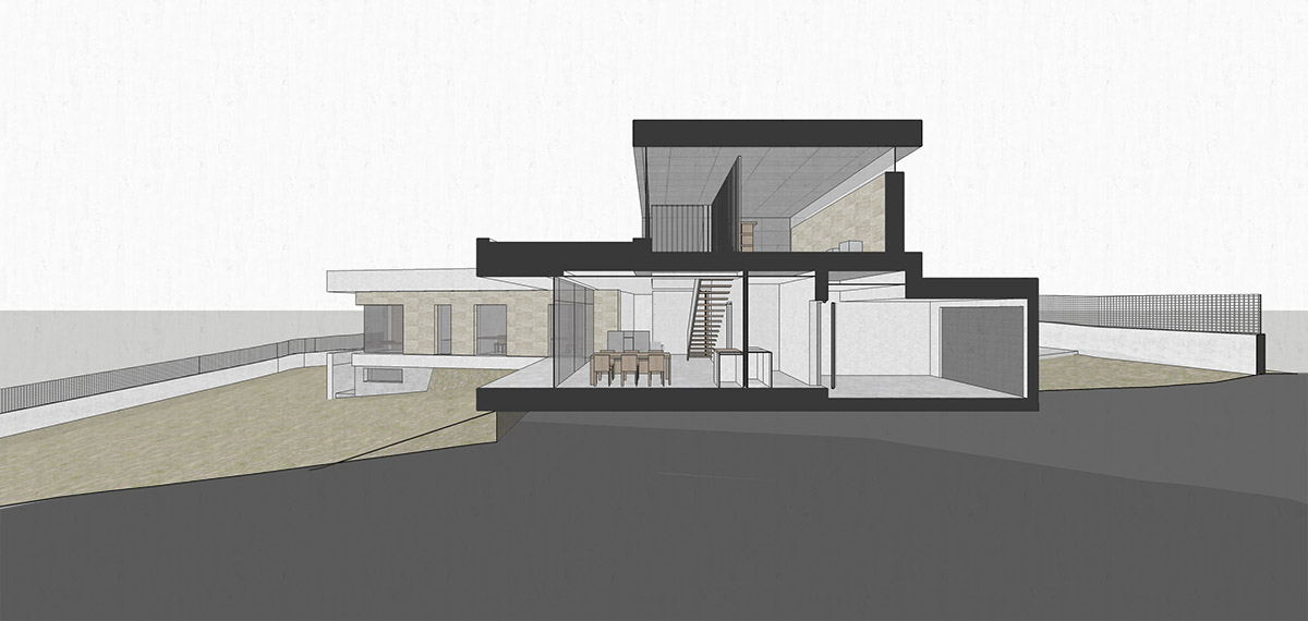 COANDA PASSIVHAUS - casa unifamiliar pasiva en Salamanca - seccion