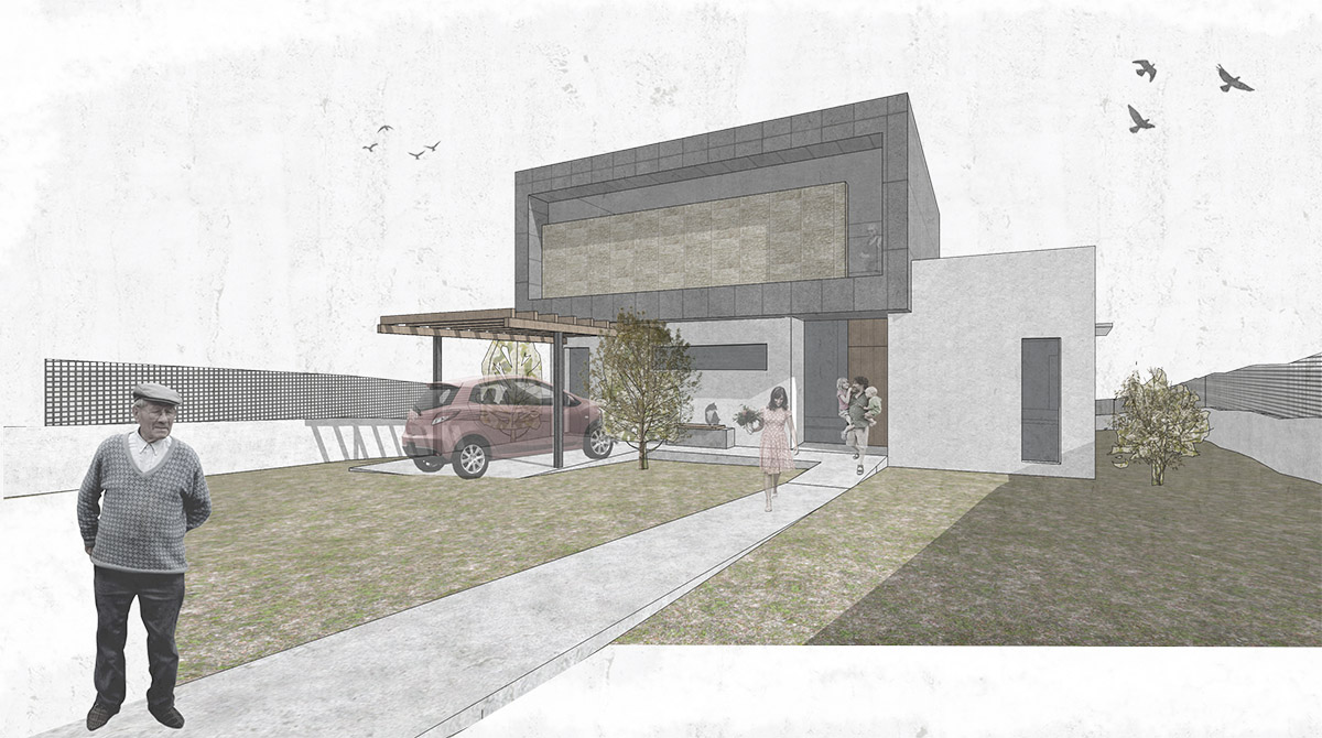 COANDA PASSIVHAUS - casa unifamiliar pasiva en Salamanca - render